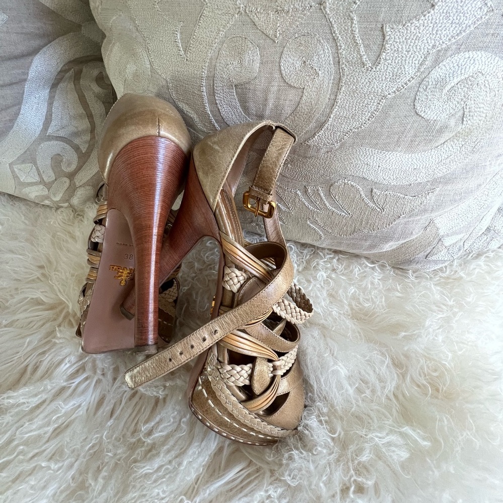 Prada Rare- Platform strappy sandals - Picture 6 of 11